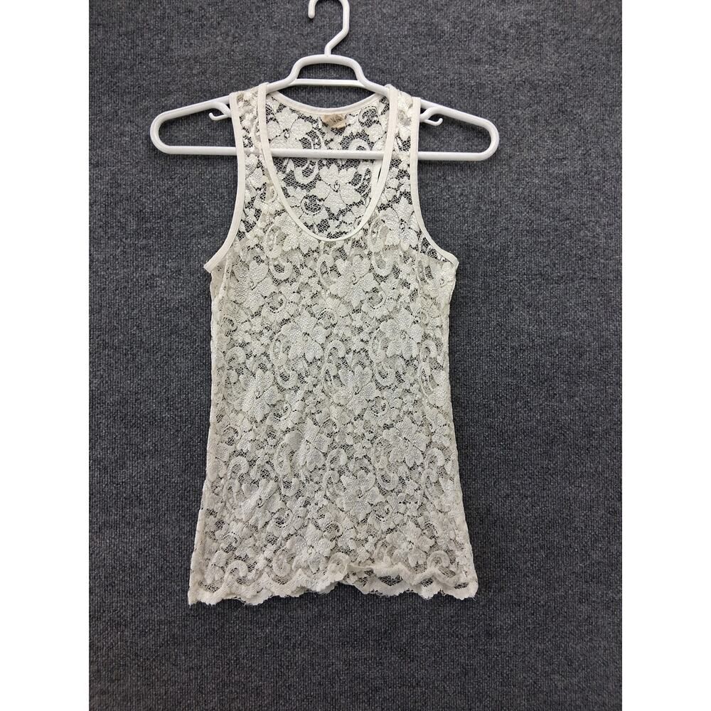 BKE Tank Top Womens Large Lace Floral